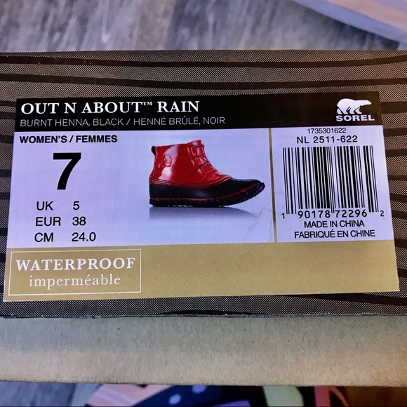 Sorel Out N About Rain boots - Picture 6 of 7